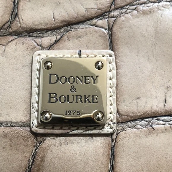 Dooney & Bourke Tan Croc-Embossed Tote - Picture 2 of 11